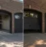 Featured image showing how Garage Doors Fail During Heatwaves, with a garage operating normally in the cool morning and experiencing added strain during a realistic hot summer afternoon in an Illinois neighborhood.